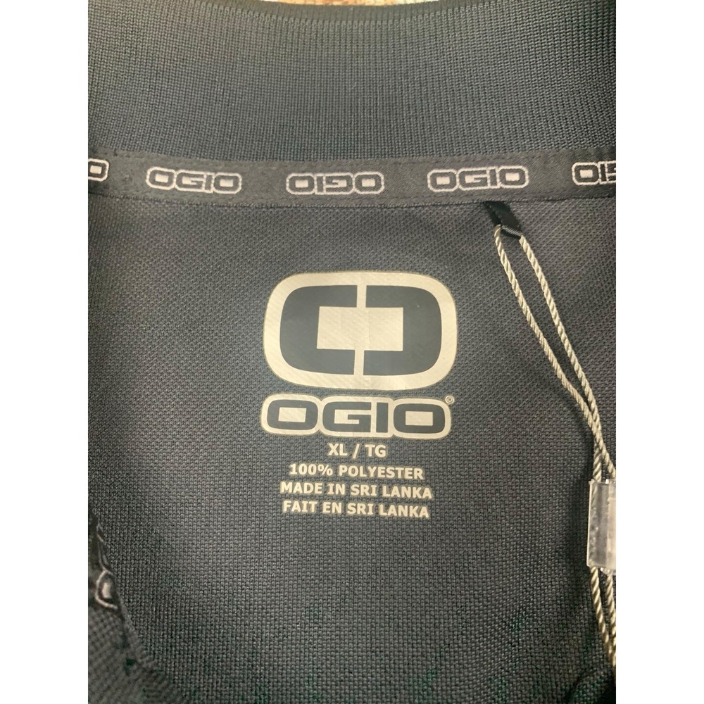 OGIO Polo Shirt Mens XL Black Performance Logo Short Sleeve NEW - Picture 3 of 10